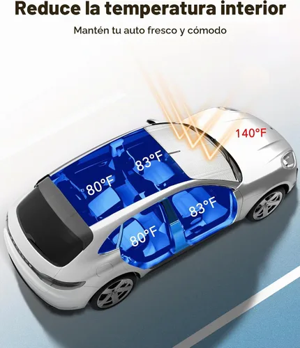 Vista 3 de Parasol para parabrisas Honda Civic 2022-2025. Pantalla de espejo retrovisor de cobertura completa para una máxima protección Plateado