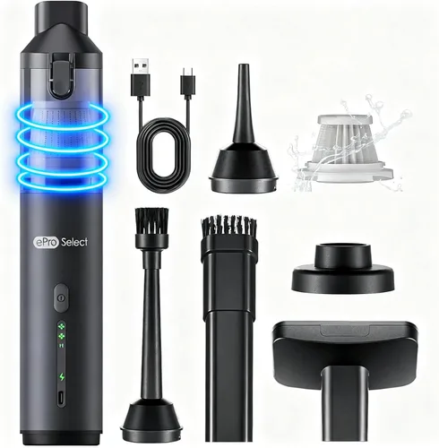 Vista 11 de Apical Life EV1395 Aspiradora inalámbrica de mano - 75W 12000Pa de succión fuerte, tiempo de funcionamiento de 14-24 minutos, recipiente de polvo