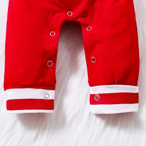 Vista 5 de LitBear Mameluco de Navidad para bebé recién nacido, conjunto de ropa de 3-18 meses