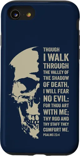 Vista 18 de Psalms 23:4 Though I Walk Through The Valley - Funda bíblica cristiana para iPhone 16