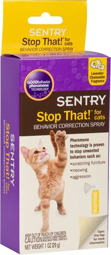 Vista 4 de Spray corrector del comportamiento, para gatos, 1 onza, de Sentry