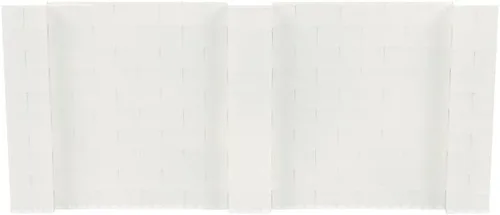 Vista 88 de EverBlock Kit de pared de 5 x 4 pies Bloques de construcción modulares Sistema de pared para edificios, pantallas y estructuras Divisor