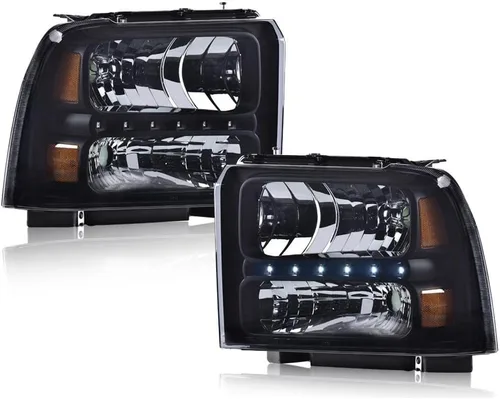 Vista 29 de GRAND ORANGE - Juego de faros delanteros, compatible con Ford F250 F350 F450 F550 1999-2004, para Ford Excursion 2000-2004, lado del conductor