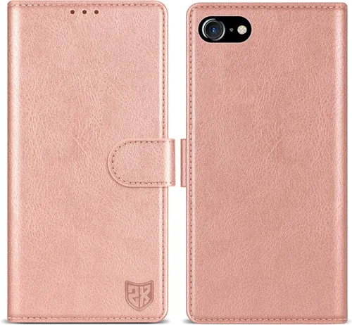 Vista 24 de ZZXX Funda tipo cartera para iPhone 7 Plus/iPhone 8 Plus con bloqueo RFID, ranura para tarjetas, función atril, cierre magnético, funda protectora