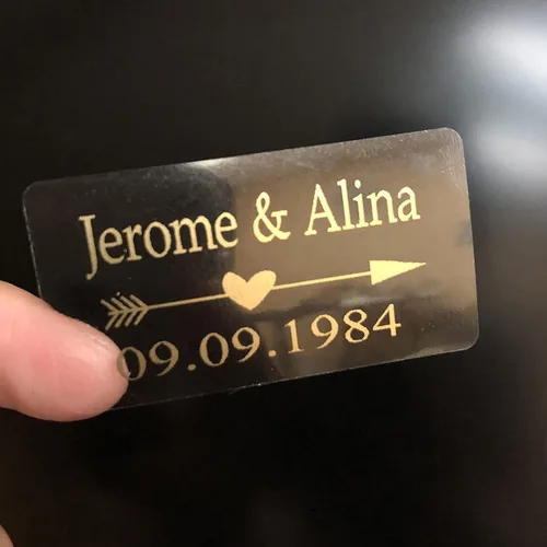 Vista 5 de Calcomanías de nombre personalizadas, calcomanías de boda personalizadas para sobres, calcomanías de dirección personalizadas, calcomanía de tubo
