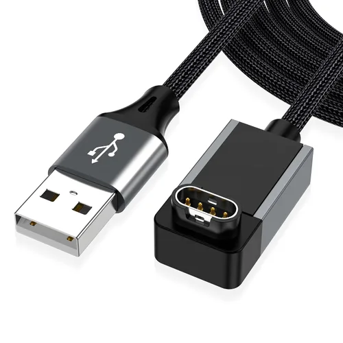 Vista 8 de AGVEE Cargador de 1.5 pies para reloj Garmin, cable de carga en forma de L