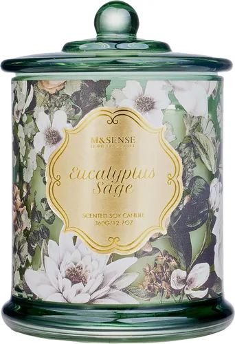 Vista 16 de M&SENSE Velas de Cítricos para el Hogar Aromáticas, Vela de Soja Orgánica Natural de 12.7oz 75 Horas de Larga Duración de Combustión Lenta, Vela