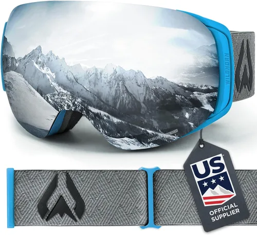 Vista 22 de Wildhorn Roca - Gafas de esquí para hombres y mujeres con protección antiempañamiento/arañazos 100% UV - Lente magnética - Gafas de nieve