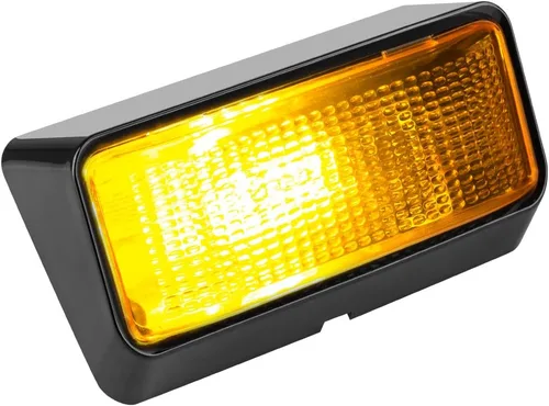 Vista 9 de Lumitronics Luz LED RV de 12 V para porche, lentes transparentes y ámbar Negro Base