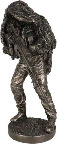 Vista 5 de Ebros Gift Operaciones Especiales Tirador Militar Marino en Traje de Camuflaje Tirador Táctico Estatua de Francotirador Estatua de Unidad