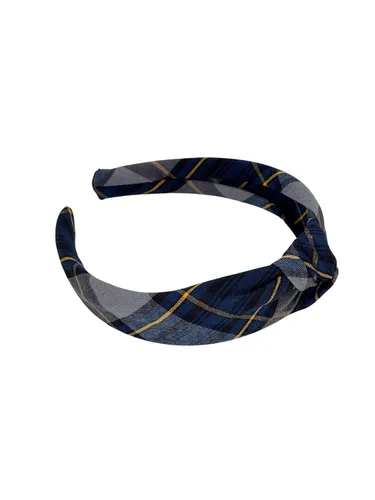 Vista 25 de Diadema anudada de 1.25 pulgadas, uniforme escolar, a cuadros, acolchada, con nudo en la parte superior, diadema de uniforme (cuadros 120)