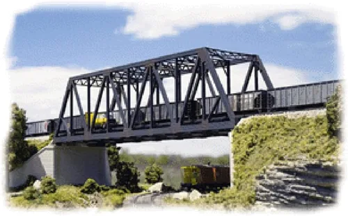 Vista 16 de Walthers Cornerstone Puente de ferrocarril de doble vía Pilar concreto pkg(2) 933-4553 HO Escala Modelo Ferrocarril - Kit de estructura