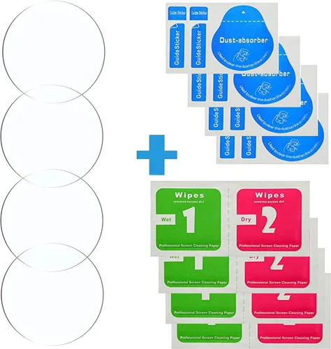 Vista 7 de Protector de pantalla de cristal templado para Amazfit T-Rex/Amazfit T-Rex Pro, antiarañazos, antirreflejos, antihuellas, 4 unidades, compatible