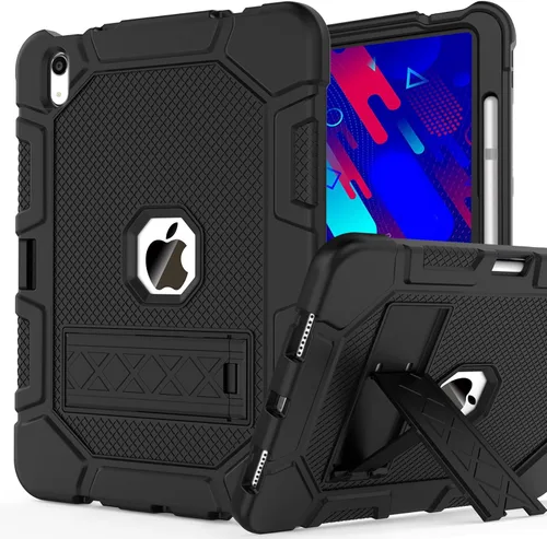 Vista 34 de Funda para iPad de 7ª/8ª generación, funda para iPad 10.2, híbrida, resistente, a prueba de golpes, funda de protección contra caídas construida