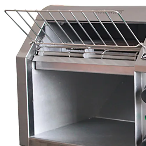 Vista 2 de Adcraft CVYT-120 Encimera Trasportador Comercial Tostadora, 300 rebanadas/Hora, de acero inoxidable, 120v, NSF, 13-1/2'H x 14-1/2'W x 19-1/2'D.