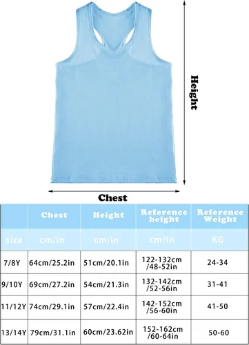 Vista 3 de Camiseta sin mangas de 4 piezas para niñas, con espalda cruzada, para gimnasia y danza