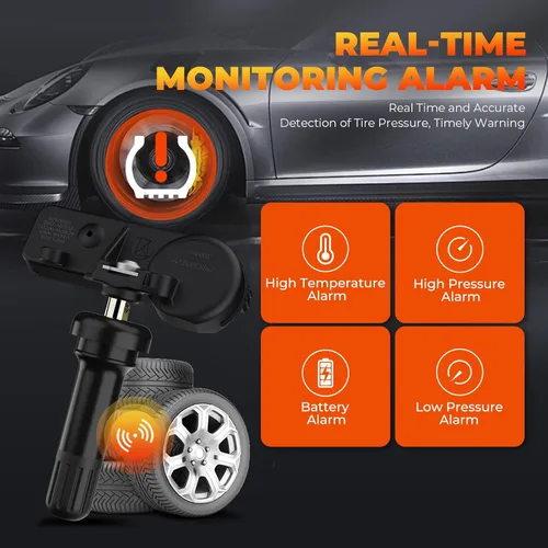 Vista 7 de Jsueng TPMS Sensores, 315Mhz Juego de 4 sistemas de monitor de presión de neumáticos para Subaru Subaru B9