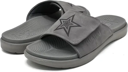 Vista 9 de KuaiLu Sandalias deportivas para hombre con cojín suave y soporte de arco para fascitis plantar, puntera abierta, ajustables, para interiores