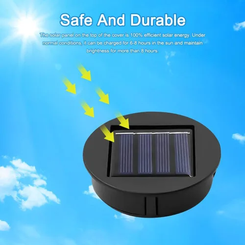 Vista 4 de Solar Light Replacement Top for Outdoor Hanging Lanterns Kit Set