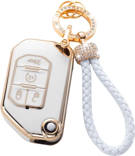 Vista 53 de Gematay Funda para llavero de Mercedes Benz con cordón, funda de TPU suave compatible con Mercedes Benz C E S M CLS CLK G Class Smart Key Holder