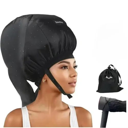 Vista 8 de Secador de Pelo con Gorro, Difusor de Pelo Ideal para Cabello Rizado, Tu Solución Definitiva - Gorra de Secador con Capacidad Amplia