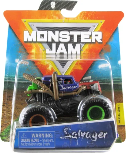 Vista 6 de Monster Jam, Camión oficial de Scooby Doo, vehículo fundido a presión, serie Ruff Crowd, escala 1:64
