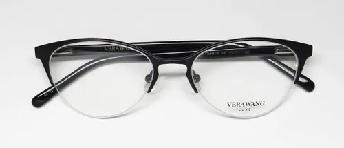 Vista 2 de Vera Wang Luxe Aster CateyeButterfly Half-Rim Titanium Eyeglass FrameGlasses