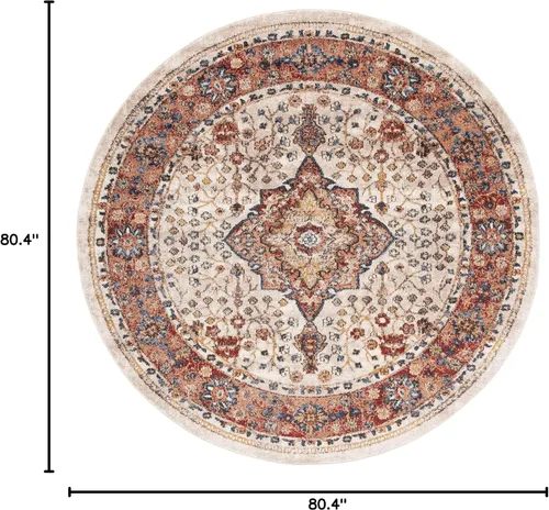 Vista 78 de SAFAVIEH Bijar Collection - Alfombra decorativa de 2 pies 3 pulgadas x 4 pies, marfil y óxido, diseño oriental envejecido, no desprende pelusa