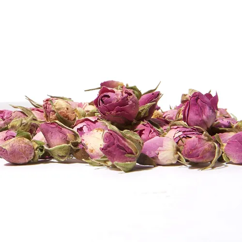 Vista 6 de ChaWuWarmSun [A] Brotes de té de rosas, 3 oz/85 g de pétalos de flor rosa hoja suelta Infusión de capullos de rosa seca de primera calidad.