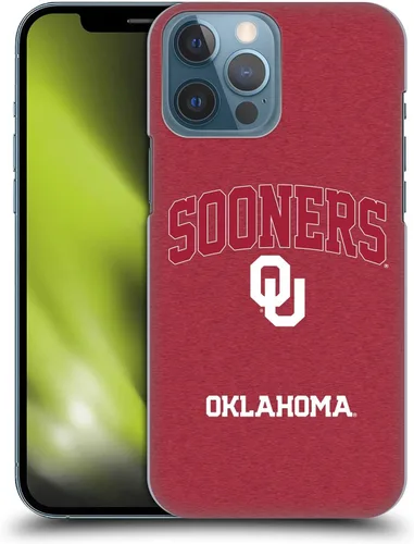 Vista 10 de Head Case Designs Funda rígida con licencia oficial de la Universidad de Oklahoma OU Banner compatible con Apple iPhone 13 Pro Max