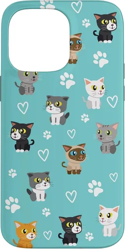 Vista 21 de Funda para iPhone 16 Cat Meow Kitten Kawaii Design Cat Mom