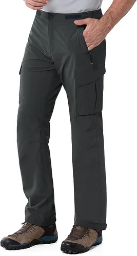 Vista 7 de 33,000ft Pantalones de lluvia para hombre, pantalones de senderismo Negro