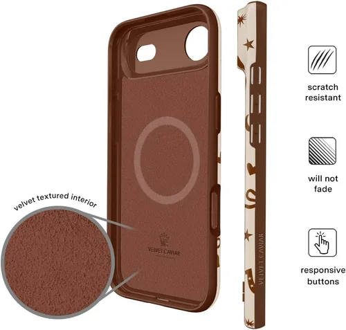 Vista 612 de VELVET CAVIAR Funda para iPhone 15, compatible con MagSafe, probada contra caídas de 10 pies, fundas protectoras de diseño, leopardo color rosa