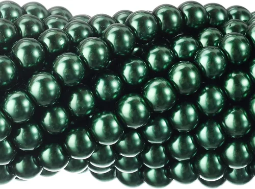 Vista 20 de RUBYCA 200 piezas de cuentas redondas de cristal checo satinado brillante pequeñas para hacer joyería 10mm Amatista Púrpura