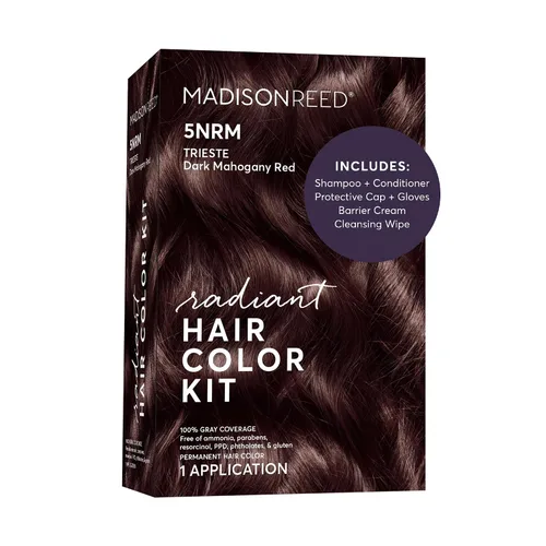 Vista 50 de Madison Reed - Kit de tinte radiante para el cabello, tinte permanente para el cabello, 100 % cobertura de canas, sin amoníaco, negro Parma 2.5NNN