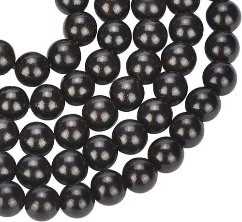 Vista 15 de Mala Beads Pulsera 108 0.315 in Meditación Sándalo Elástico..