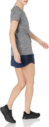 Vista 5 de Tienda Essentials Camiseta Tech Stretch de manga casquillo para mujer, paquete de 2