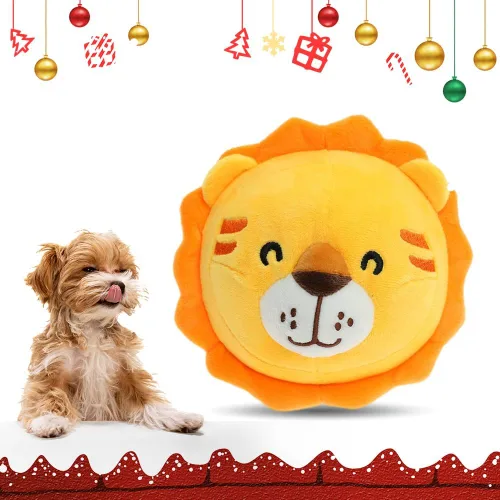 Vista 8 de ROWPOZ Juguete de peluche para mascotas en movimiento activo actualización 2025, juguete de bola chirriante para perro, juguete interactivo