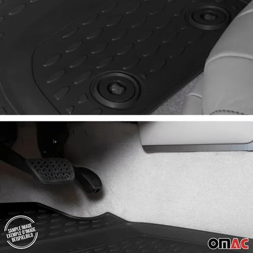 Vista 8 de OMAC Alfombrillas de piso para Mazda 5 2012-2015, alfombrillas de automóvil para todo tipo de clima, 3D, ajuste personalizado, tapete de goma