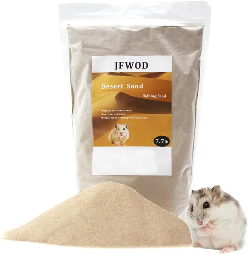 Vista 12 de Arena de baño para hámster, 3lb arena del desierto libre de polvo o arena para orinal para hámster, chinchillas, jerbo, hámster sirio, ratones, Beige