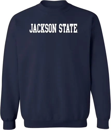 Vista 53 de UGP Campus Apparel NCAA Bloque Básico, Cuello Redondo Color del Equipo, Colegio, Universidad Cremalleras Akron Navy