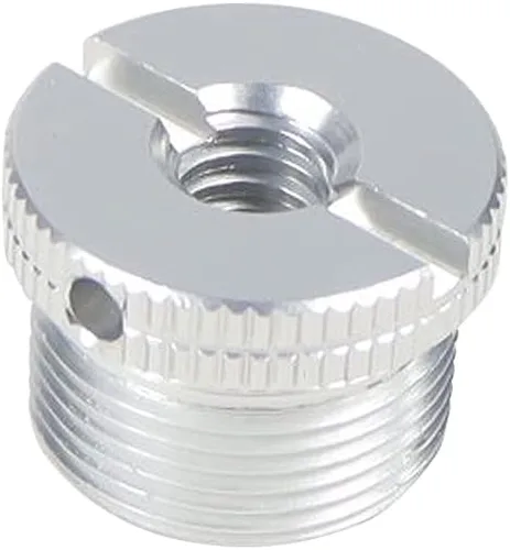 Vista 19 de Tornillo macho D18 1/4-20 3/8-16 hembra a 5/8-27 x 9 5/8-11 x 9 tornillos macho con agujeros laterales reforzados Tornillo de conversión para Negro