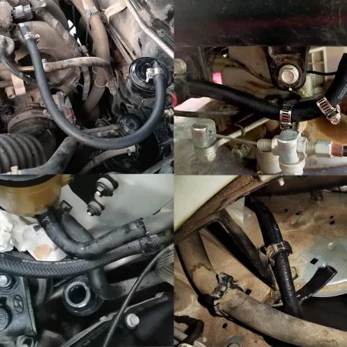 Vista 8 de Manguera de Transmisión de 1/2 Pulgada para Línea de Combustible, Manguera de Refrigeración de Transmisión de Alta Presión con 10 Abrazaderas