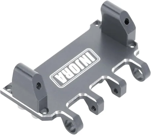 Vista 4 de INJORA Servo ajustable de aluminio CNC para Axial SCX24 1/24 RC Crawler Upgrade(gris)