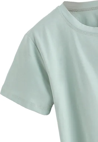 Vista 4 de MakeMeChic - Camisetas de manga corta casuales con estampado de letras para mujer