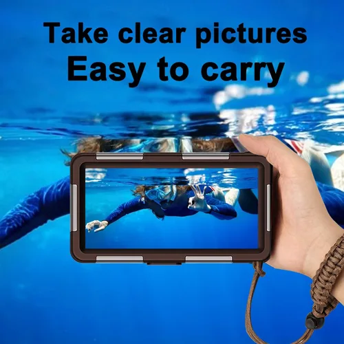 Vista 7 de Funda impermeable para teléfono de buceo para iPhone 11/12/13/15/16/17 Pro Max/Samsung Galaxy Note10/9/8/S25/S24/23/22/21 Ultra Plus Professional