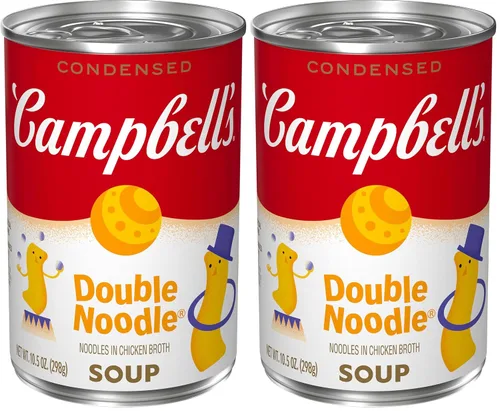 Vista 8 de Campbell's Sopa condensada de fideos con queso cheddar para niños, lata de 10.5 onzas