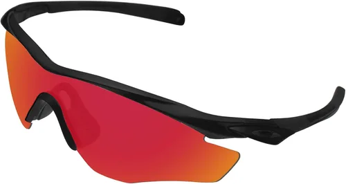 Vista 2 de BroLizard - Lente polarizada para gafas de sol Oakley M2, rojo