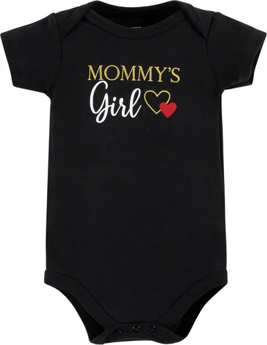 Vista 31 de Hudson Baby baby-girls Cotton Bodysuits 3-pack
