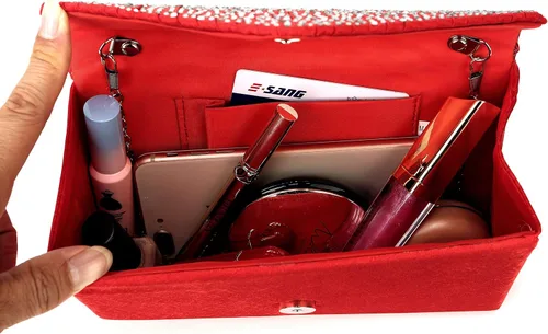 Vista 3 de Nodykka Monederos y bolsos de mano de noche, bolsos cruzados clásicos para boda, fiesta, bolso de hombro para mujer